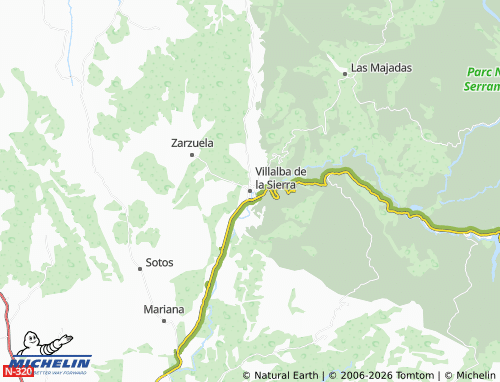 MICHELIN Villalba de la Sierra map - ViaMichelin
