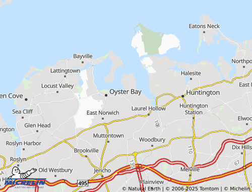 MICHELIN Cove Neck map - ViaMichelin