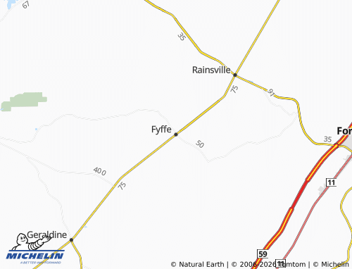 Mappa MICHELIN Fyffe - ViaMichelin