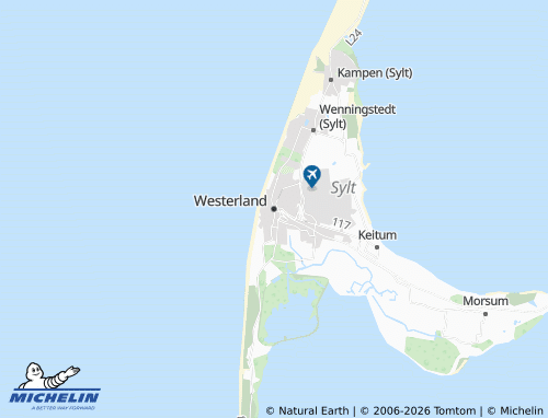 MICHELIN Westerland map - ViaMichelin