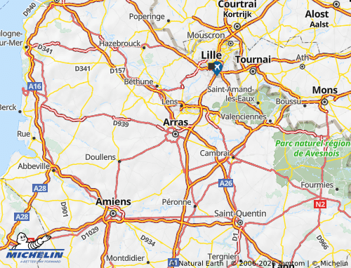 Mappa MICHELIN Passo di Calais - ViaMichelin