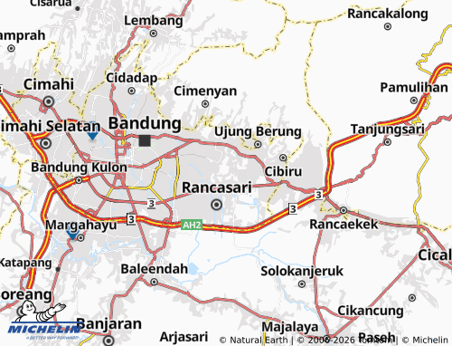 MICHELIN Cisaranten Kulon map - ViaMichelin