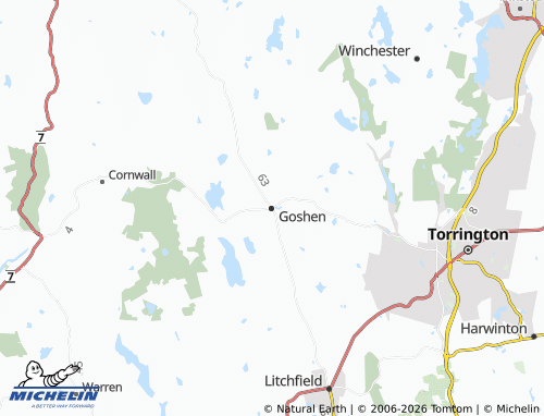 Kaart MICHELIN Goshen - ViaMichelin