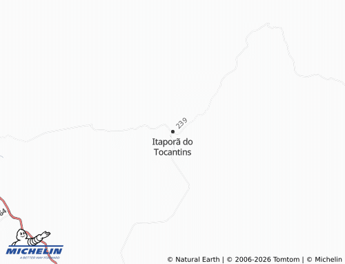 Mapa MICHELIN Itaporã do Tocantins - ViaMichelin