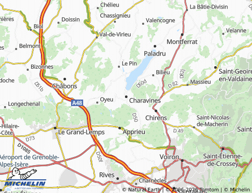 MICHELIN-Landkarte Charavines - ViaMichelin
