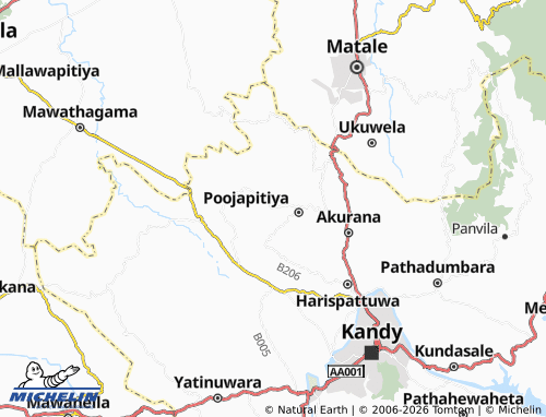 Kaart MICHELIN Marathugoda North - ViaMichelin