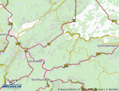 MICHELIN-Landkarte Burbecke - ViaMichelin