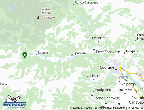 Mapa MICHELIN Sparone - ViaMichelin