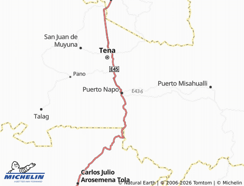 MICHELIN Puerto Napo map - ViaMichelin