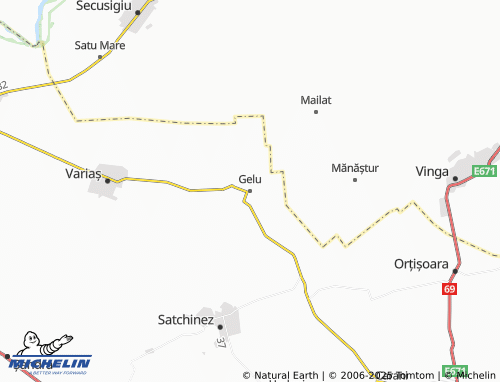 MICHELIN Gelu map - ViaMichelin