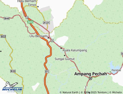 MICHELIN Kalumpang Light Industrial Area map - ViaMichelin