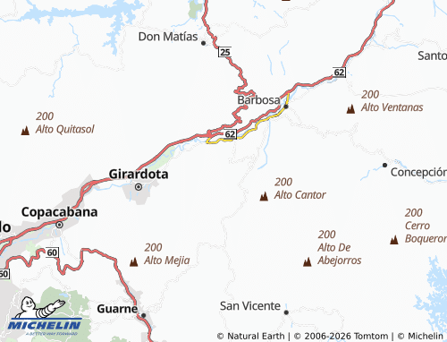 MICHELIN Guayabal map - ViaMichelin