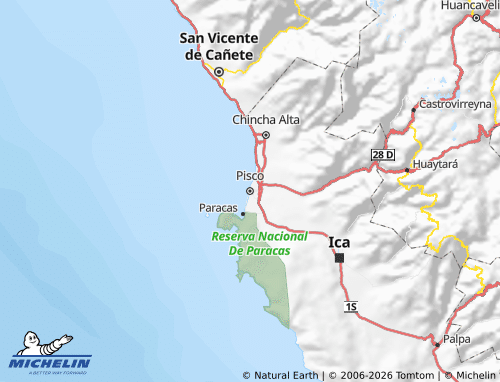 Mapa MICHELIN Pisco - ViaMichelin