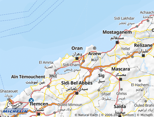 MICHELIN Oran map - ViaMichelin