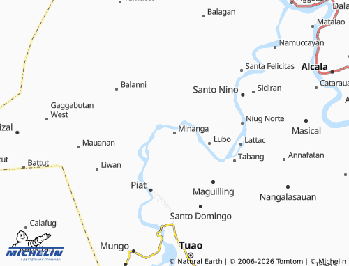 MICHELIN Minanga map - ViaMichelin