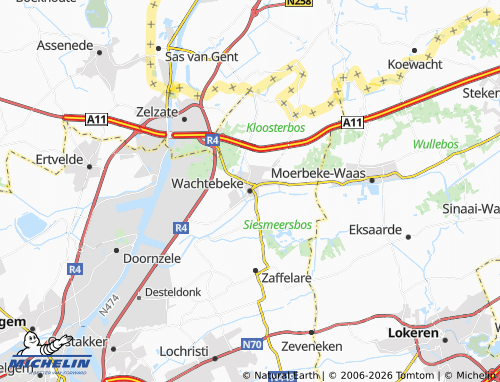 Mappa MICHELIN Wachtebeke - ViaMichelin