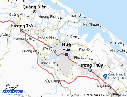 MICHELIN Phú Cát map - ViaMichelin