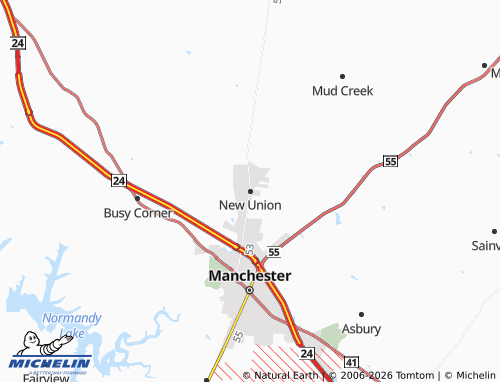 Mapa MICHELIN New Union - ViaMichelin