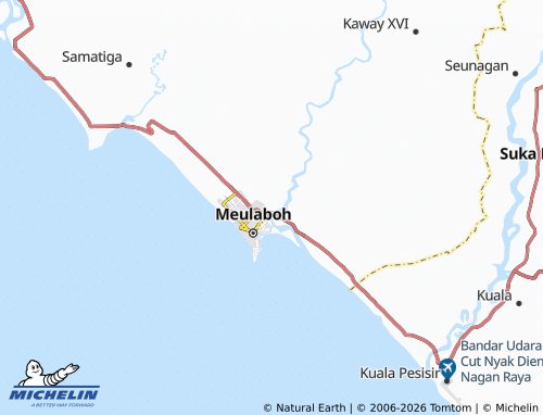 MICHELIN Kampung Darat map - ViaMichelin