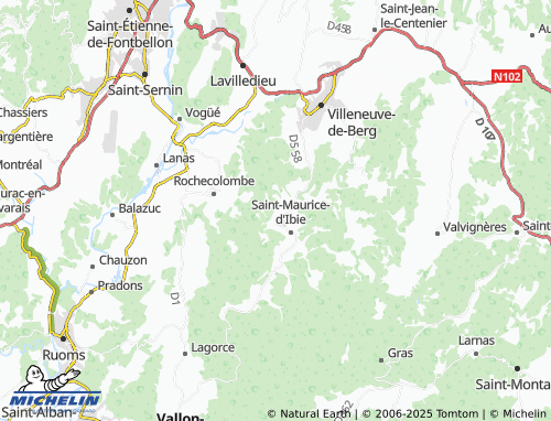 Carte MICHELIN Vaudanoux - ViaMichelin