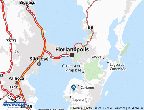 Carte MICHELIN Florianópolis - ViaMichelin