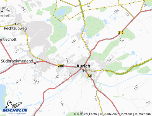 MICHELIN Waller Lange Äcker map - ViaMichelin