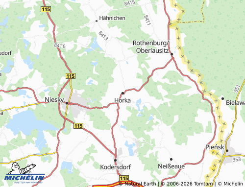 MICHELIN Horka map - ViaMichelin