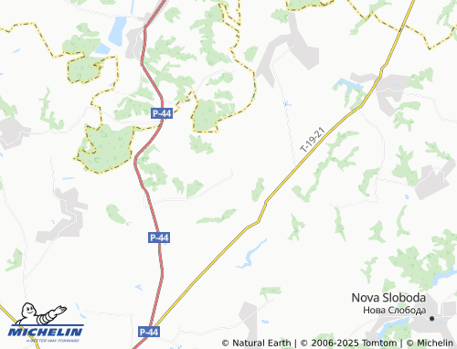 MICHELIN Khovzivka map - ViaMichelin
