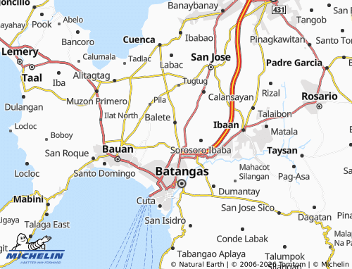 MICHELIN Banaba Silangan map - ViaMichelin