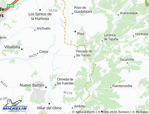 MICHELIN-Landkarte Pezuela de las Torres - ViaMichelin