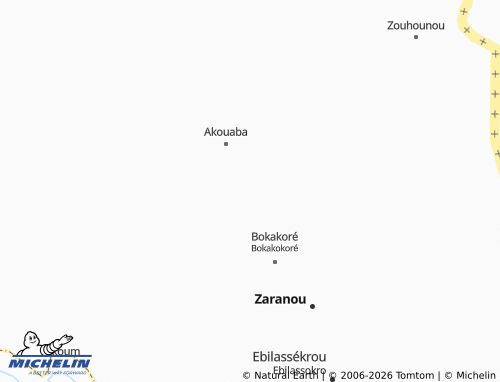 Carte MICHELIN Békouinkro - ViaMichelin