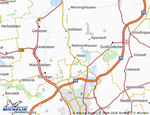 Mapa MICHELIN Nöda - ViaMichelin