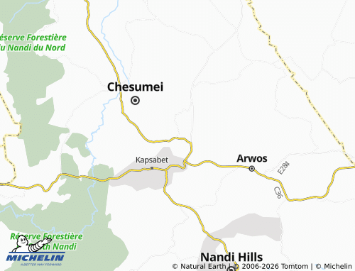 MICHELIN Chepteret map - ViaMichelin