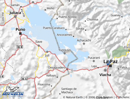 MICHELIN Manco Kapac map - ViaMichelin