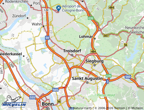 MICHELIN-Landkarte Troisdorf - ViaMichelin
