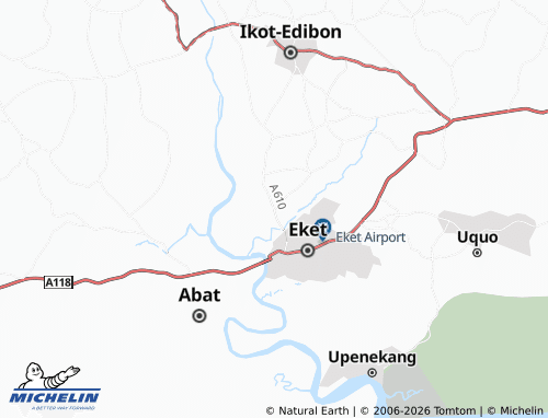 MICHELIN Ikot Abia map - ViaMichelin