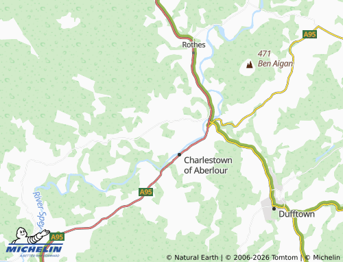 Mappa MICHELIN Nether Ringorm - ViaMichelin