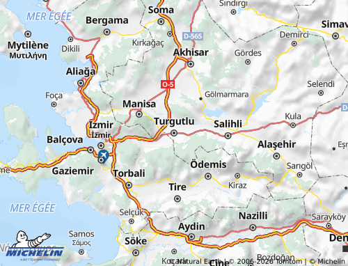 MICHELIN-Landkarte Turgutlu - ViaMichelin