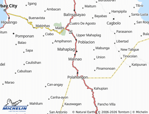 MICHELIN Uguis map - ViaMichelin