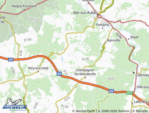 Mapa MICHELIN Urville - ViaMichelin
