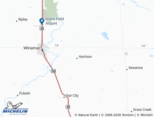 Mappa MICHELIN Harrison - ViaMichelin