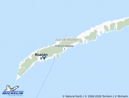 Mappa MICHELIN French Harbor - ViaMichelin