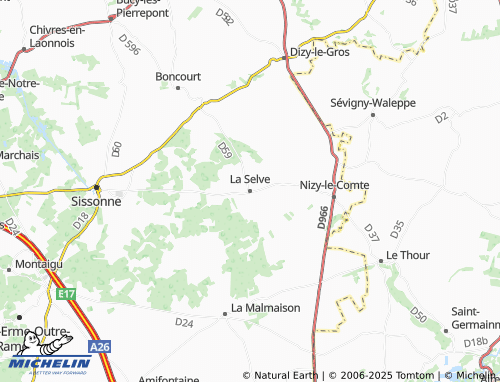 Carte MICHELIN La Selve - ViaMichelin