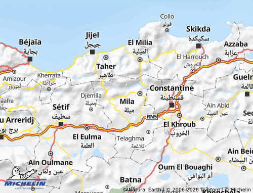 Carte MICHELIN Oued Endja - ViaMichelin