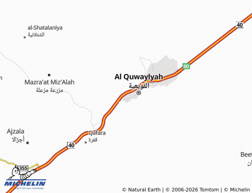 Kaart MICHELIN al-Omdah - ViaMichelin