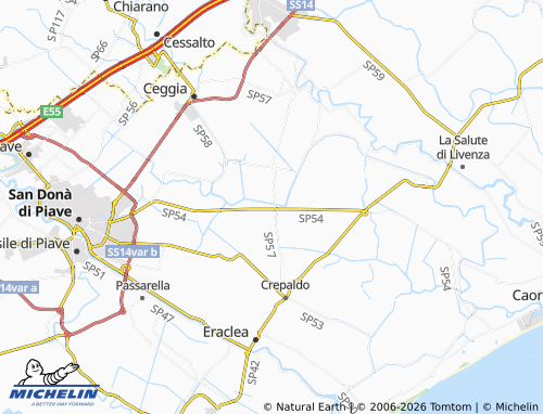 Mapa MICHELIN Stretti - ViaMichelin