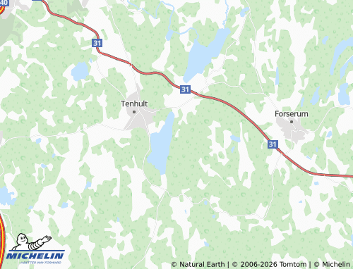Carte MICHELIN Målen - ViaMichelin