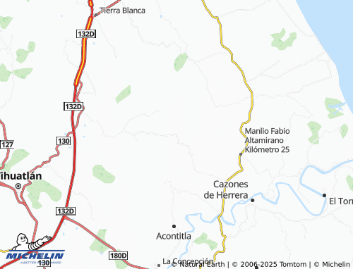 MICHELIN Laja del Tubo map - ViaMichelin