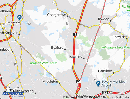 Mappa MICHELIN Boxford - ViaMichelin