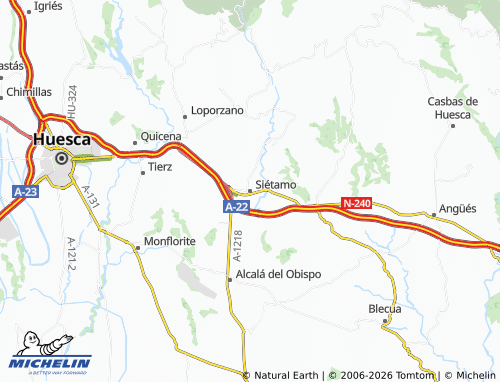 Mappa MICHELIN Siétamo - ViaMichelin